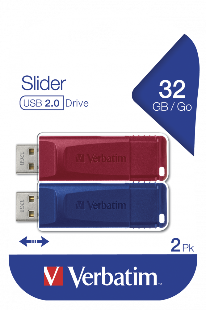 Slider USB-pogon multipaket 32 GB
