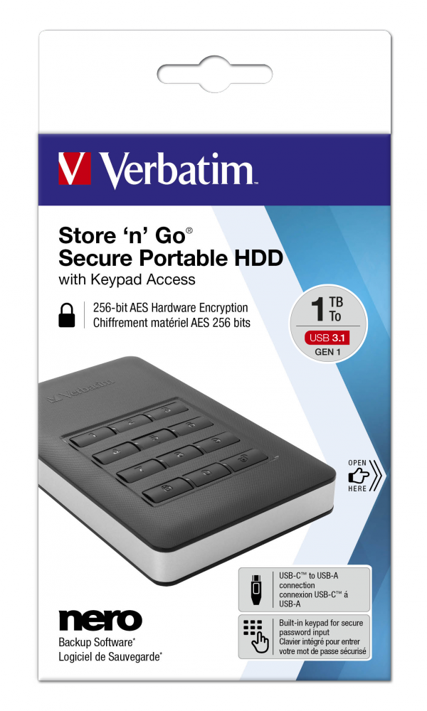 Store ‘n’ Go sigurni prijenosni HDD s tipkovnicom za pristup veličine 1 TB