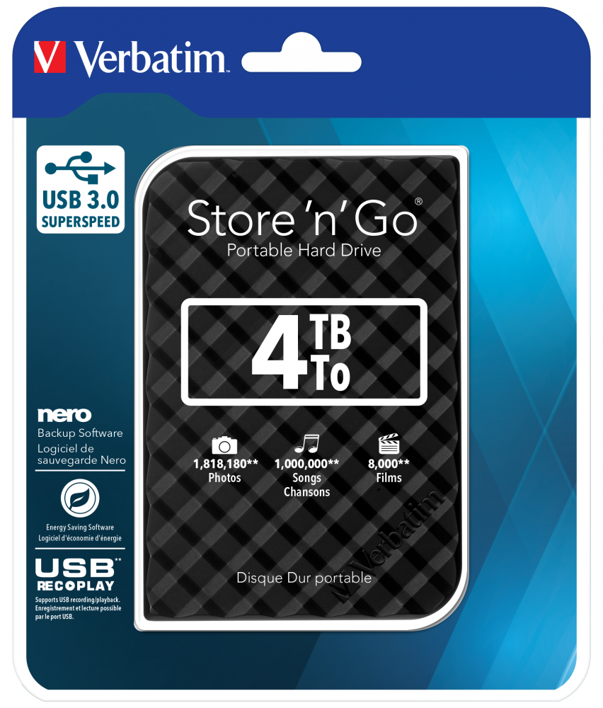 Store 'n' Go USB 3.0 prijenosni tvrdi disk 4TB crna