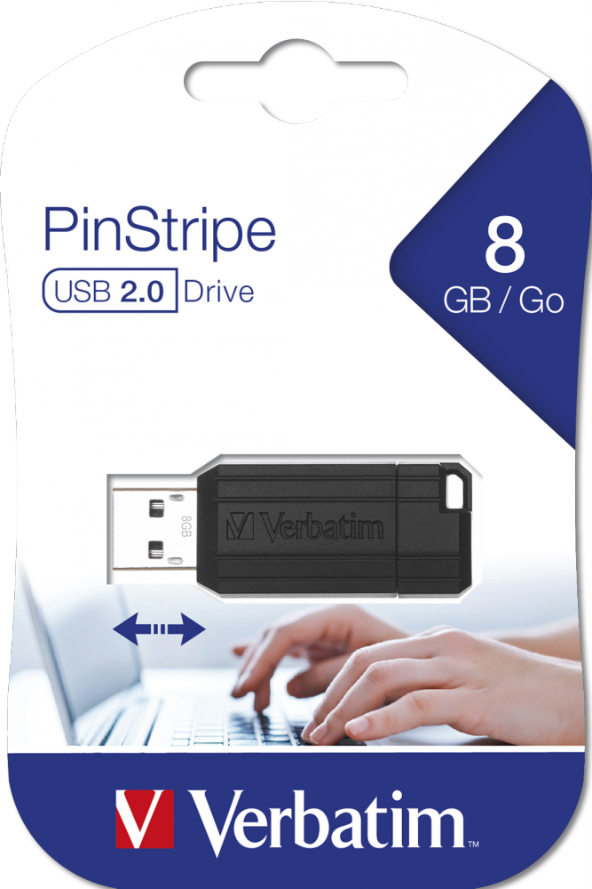 PinStripe USB pogon 8GB crni
