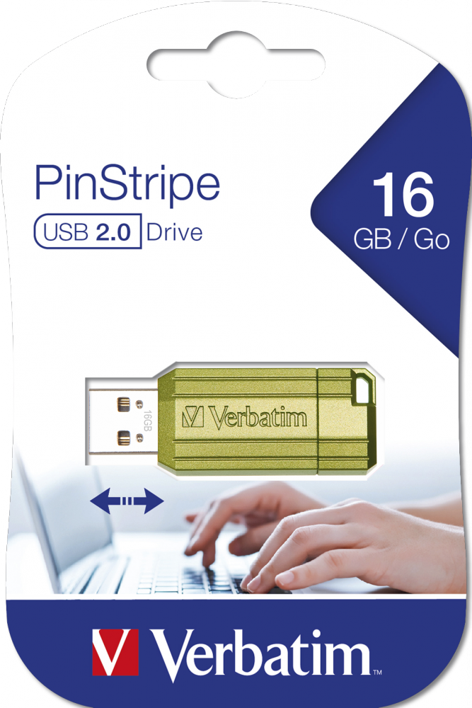 PinStripe USB pogon 16GB lisno zeleni