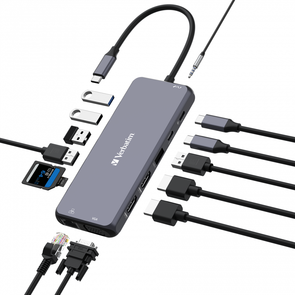 USB-C Pro čvorište s više priključaka CMH-14: 14 priključka