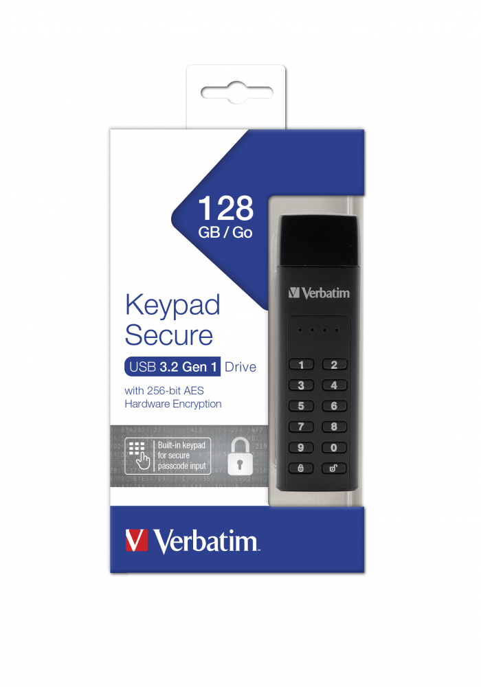 Keypad Secure USB Drive USB 3.2 Gen 1 - 128GB