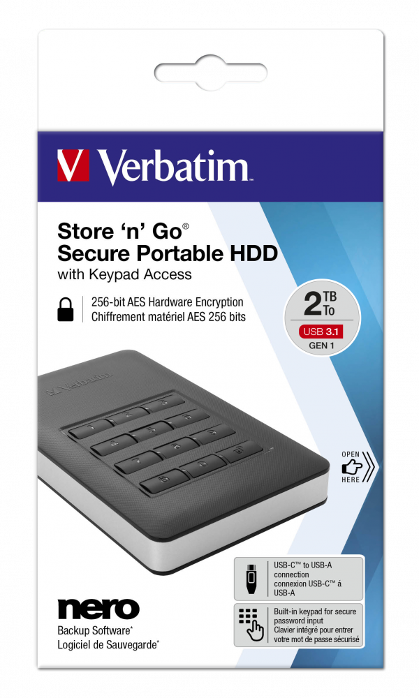 Store ‘n’ Go sigurni prijenosni HDD s tipkovnicom za pristup veličine 2 TB
