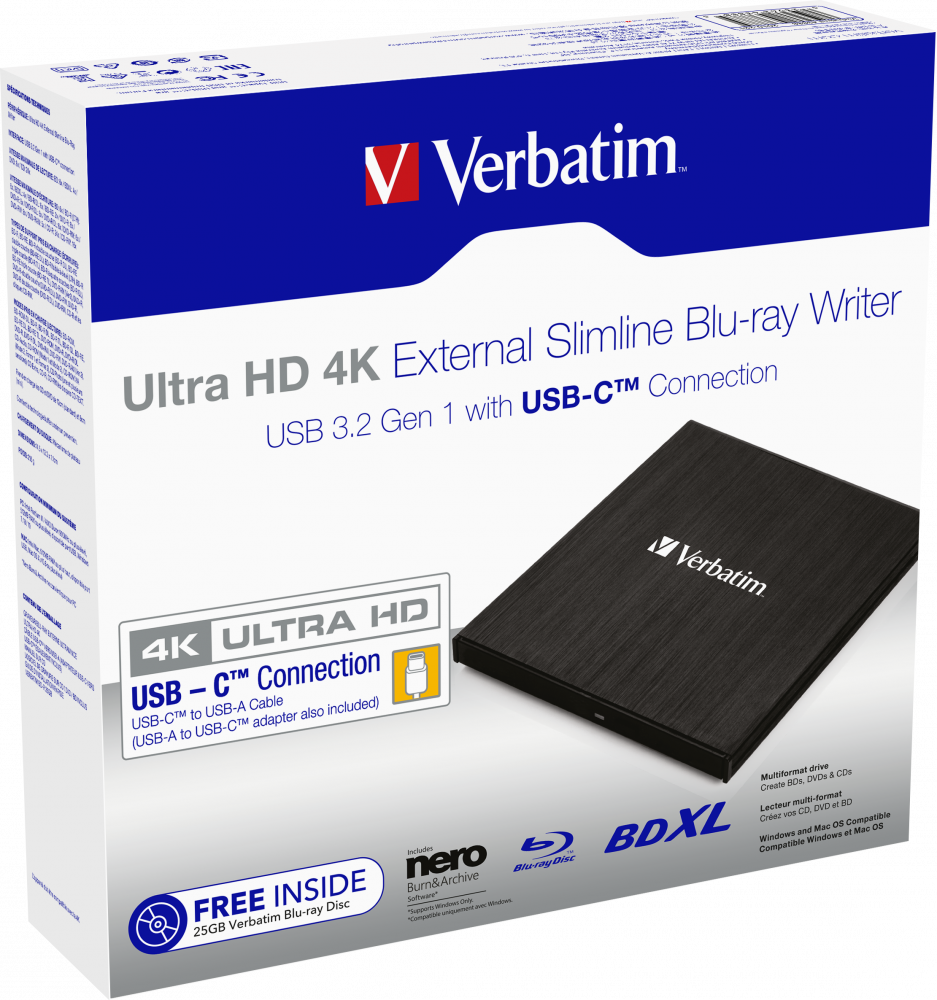 Ultra HD 4K vanjski tanki Blu-ray pisač